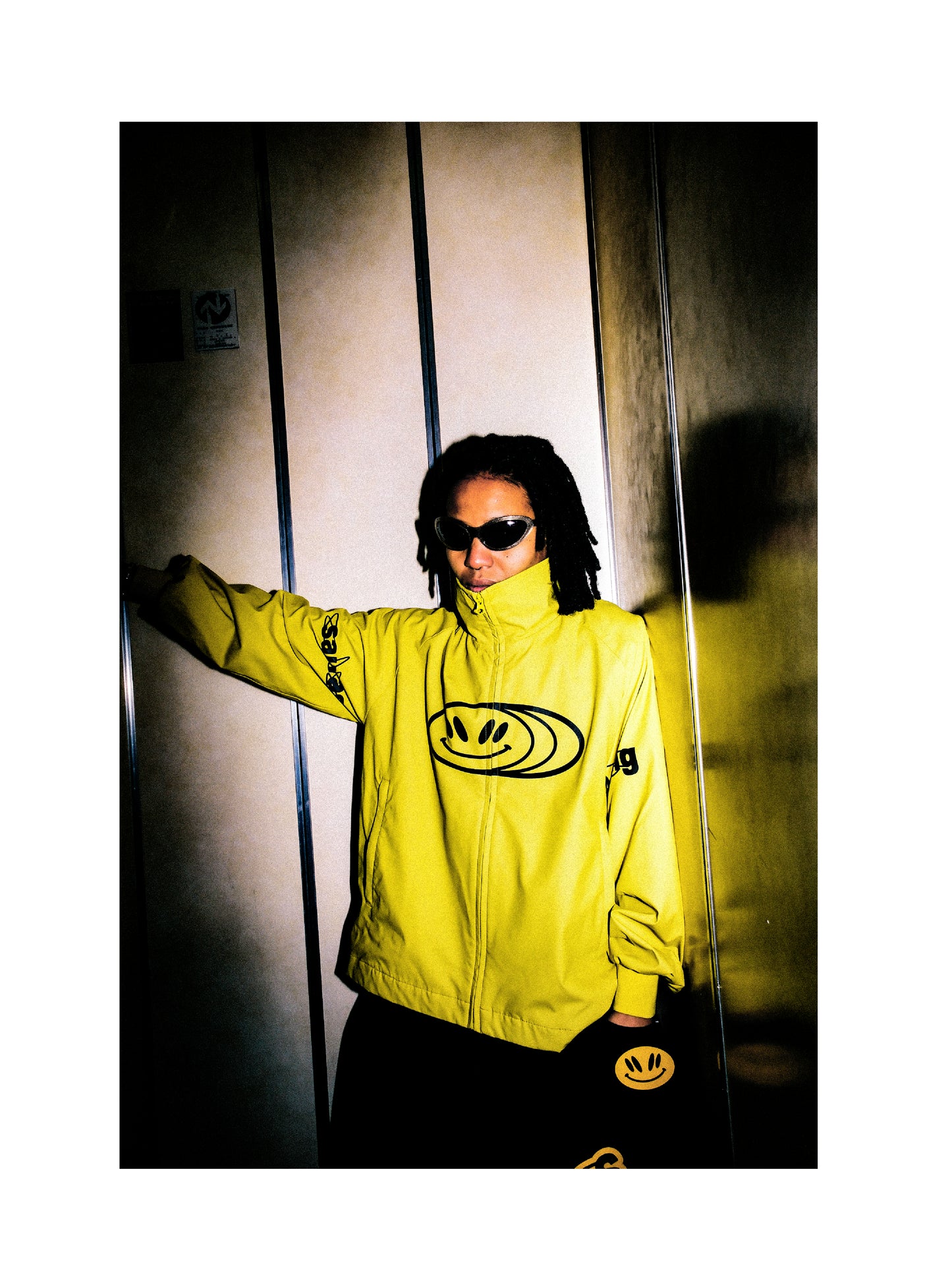 A-STAND Smiley Zip Jkt