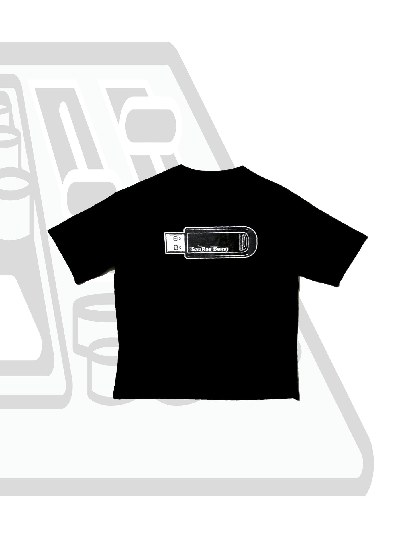 A-Specialized electronic damage T shirts