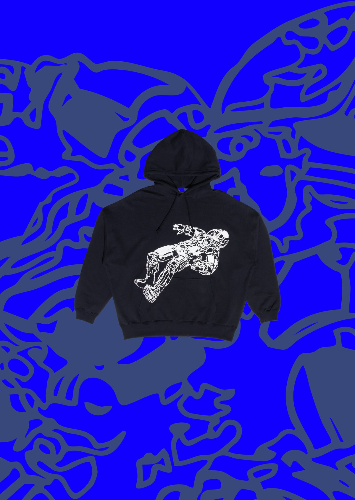 SPACE BOY IN THE HOOD　PULLOVER HOODIE     NAVY