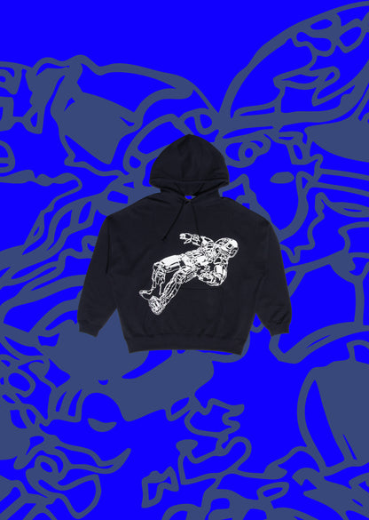 SPACE BOY IN THE HOOD　PULLOVER HOODIE     NAVY