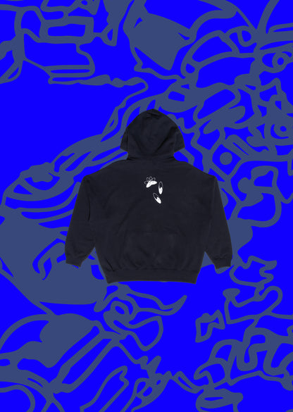 SPACE BOY IN THE HOOD　PULLOVER HOODIE     NAVY