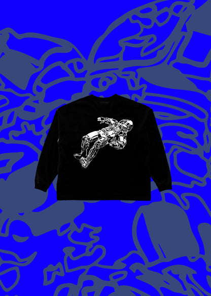 SPACE BOY IN THE HOOD　 L/S CREW TEE