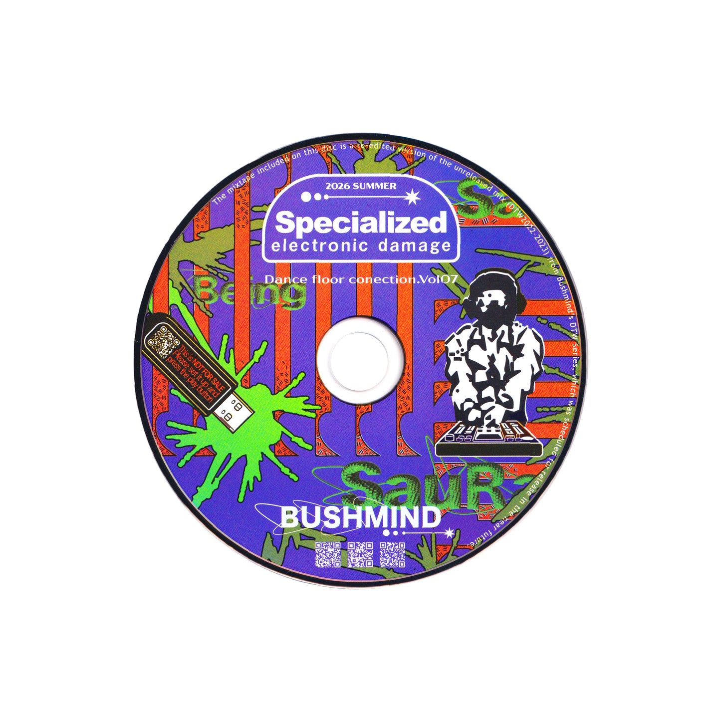 A-Specialized electronic damage T shirts
